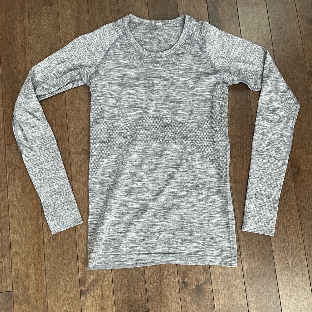 Lululemon Swiftly Gray Long Sleeve Top